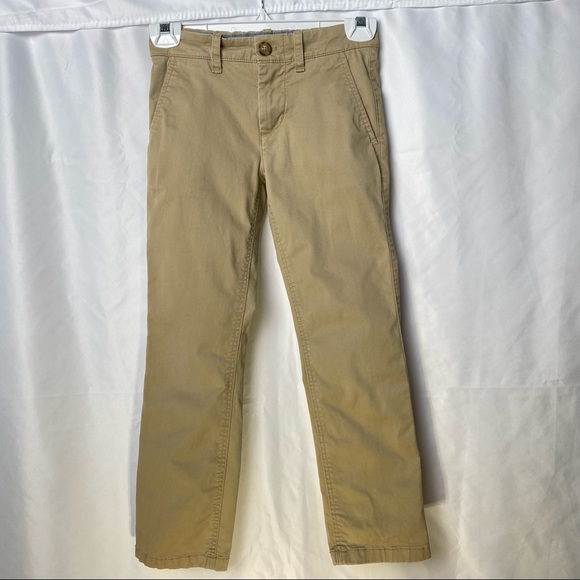 Tommy Hilfiger Pants Boys Small Sz 8 Beige Stretch Chino Khaki Slim Fit Trousers - Picture 15 of 15